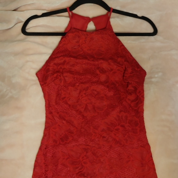 B Darlin red lace dress - Picture 4 of 8